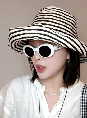 春秋女士防晒大帽檐渔夫帽
