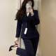 Fat mm high-end gray business suit suit for women