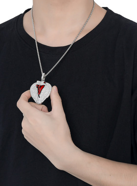 ICEBLING滴蜡蛇头满钻吊坠