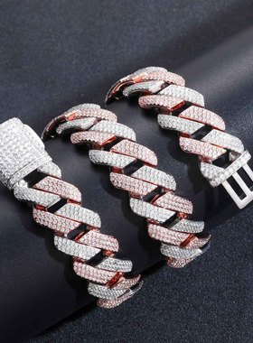 ICEBLING20MM玫瑰金色粗古巴链