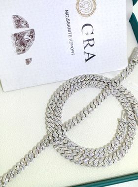 ICEBLING8MM纯银莫桑古巴链