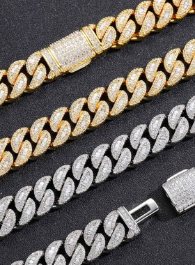 ICEBLING15MMT方锆石古巴项链