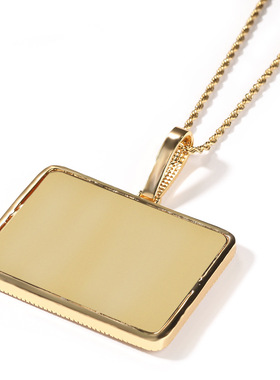 ICEBLING方块英文字母定制吊坠