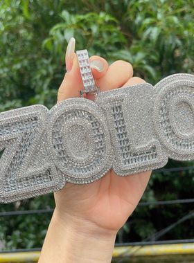 ICEBLING嘻哈字母超大吊坠