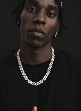 ICEBLING14MM菱形镶钻古巴链