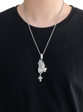 ICEBLING双手合十十字架吊坠