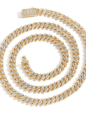 6MM单排钻锆石超闪古巴链