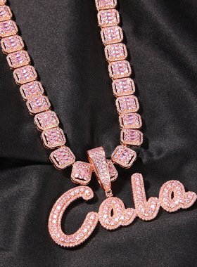 大小写英文字母DIY定制吊坠