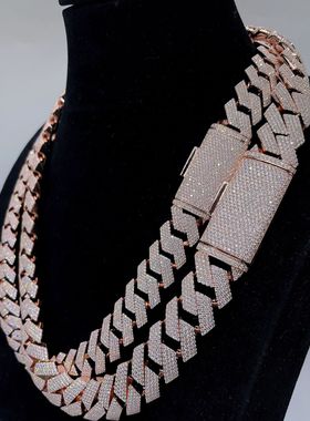 高端定制18MM纯银莫桑项链