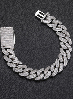 ICEBLING15MM圆弧锆石古巴链