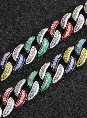 ICEBLING彩色滴油古巴链