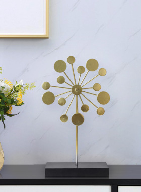 轻奢铁艺简约缤纷泡泡金属摆件民宿家居样板房酒柜玄关铁艺装饰品