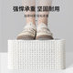 Desktop storage basket plastic frame imitation rattan weaving