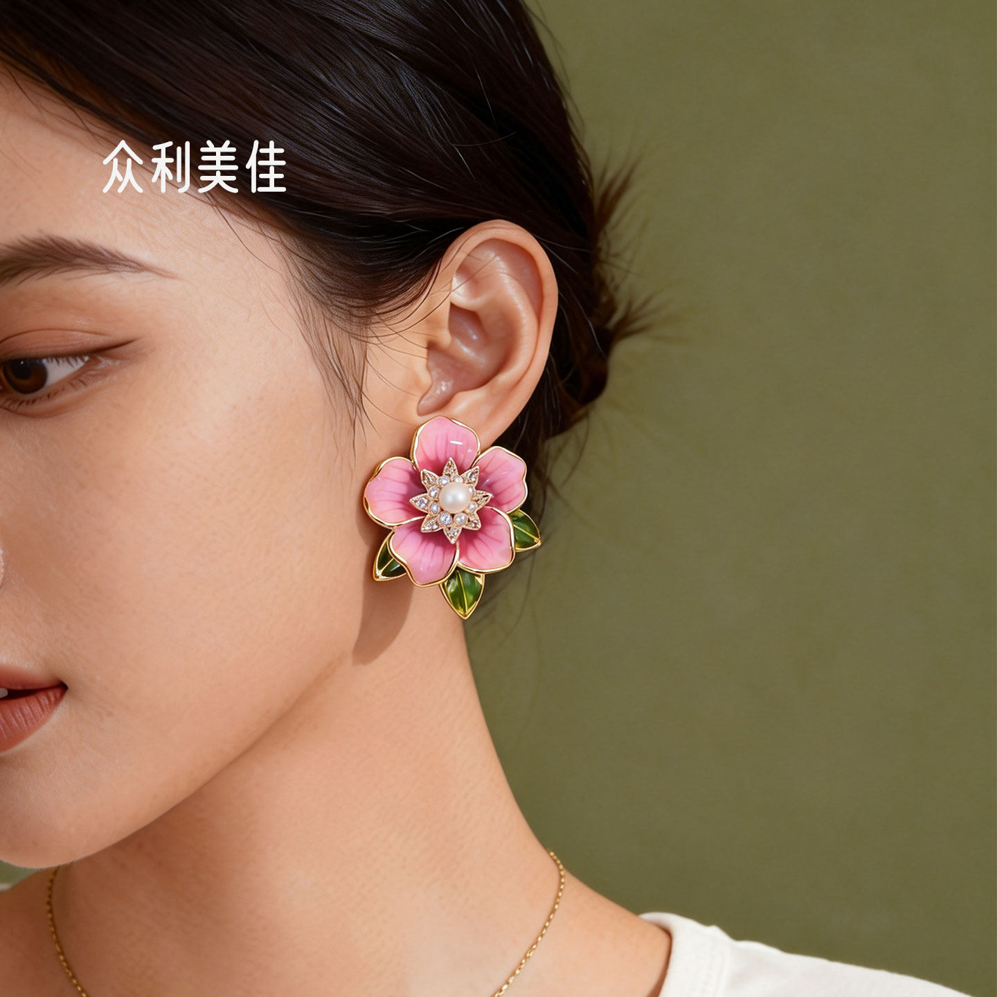 耳钉山茶花耳钉轻奢高级感气质大气红色耳钉2026新款爆款高级感女,淘宝优惠券,粉丝福利购,淘宝优惠卷