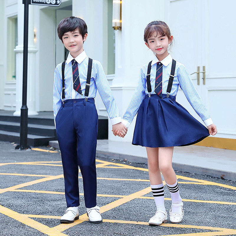 六一儿童合唱演出服男女童中小学生大团朗诵毕业照背带裤表演服装,淘宝优惠券,粉丝福利购,淘宝优惠卷