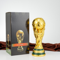 2022 World Cup Vigorous Cup Trophy Football Match Memorabilia Carl vigorous Gods Cup Plated Gold Gift Boxes