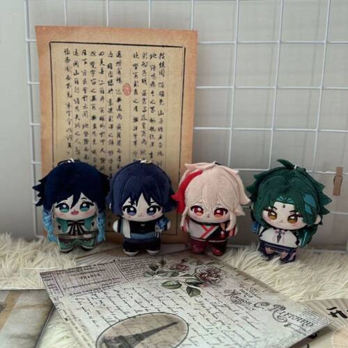 原神印花海星体雷神散兵魈一斗万叶毛绒公仔玩偶挂件棉花娃娃心海 - 图1