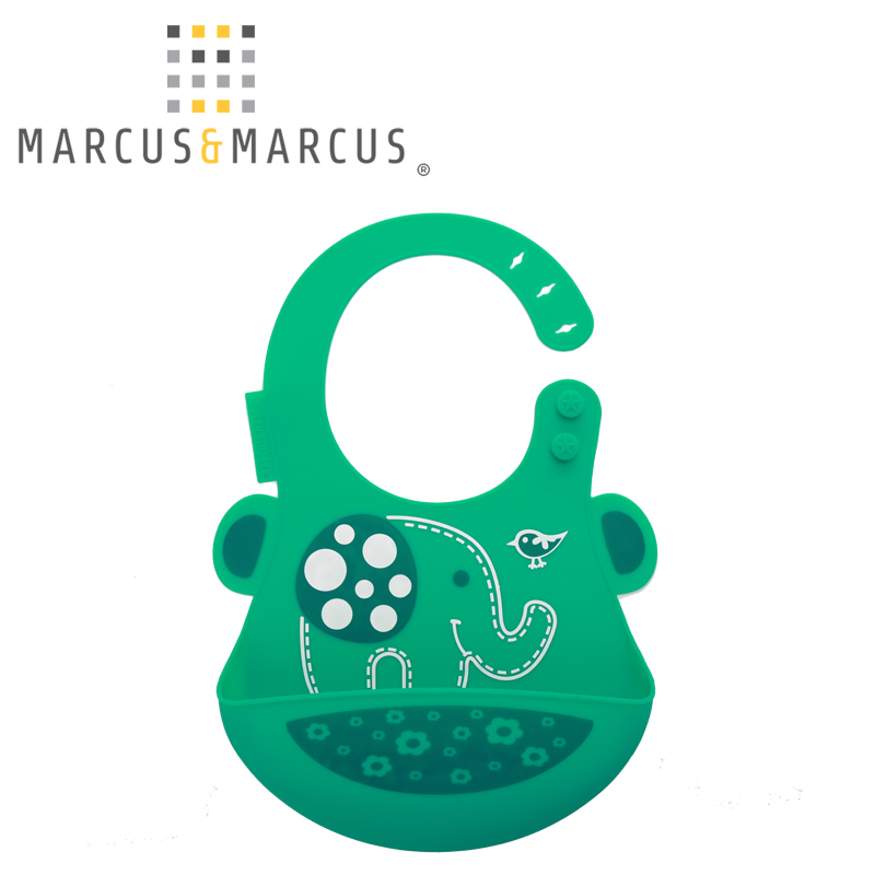 Marcus Didinica baby bib bib waterproof rice bag children's silicone bib