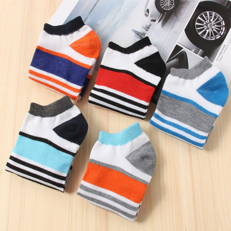 袜子男士短袜春夏季可爱条纹船袜吸汗透气防臭低帮棉独立包装批发,淘宝优惠券,粉丝福利购,淘宝优惠卷