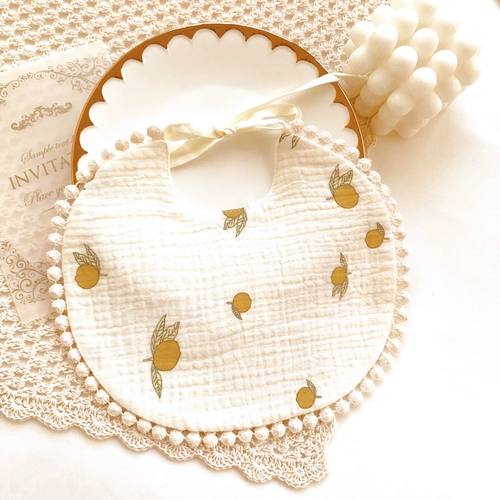 Брендовый детский хлопковый марлевый нагрудник, мягкий слюнявчик для новорожденных, в корейском стиле, с карманом