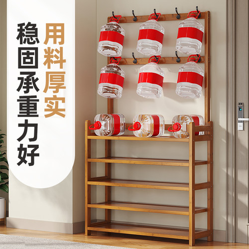 鞋架家用门口多层新款2025爆款鞋帽架置物架多功能鞋柜衣帽架一体 - 图1