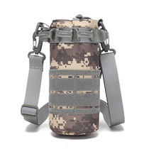 Tactical Outdoor Kettle Bag Molle Water Cup Sleeve Waterproof abrasion Purse Multipurpose single shoulder hanging bag Satchel Satchel