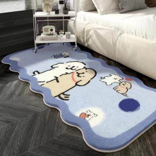 Bedroom Bedside Blanket Imitation Cashmere Cute Cartoon