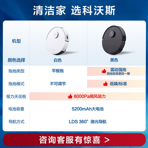 【价保618】科沃斯N20扫地机器人智能家用全自动扫拖一体机 - 图0