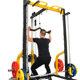 High pull-down handle accessories for back muscle training and seated rowing
