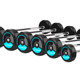 Fixed gym men's commercial squat rubberized barbell