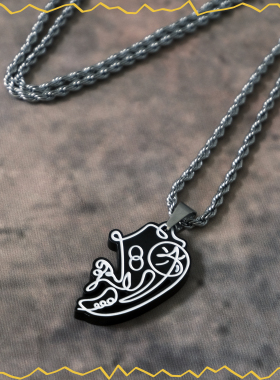 S2原创 闪电韦德潮流钛钢项链 情侣小众高级感嘻哈