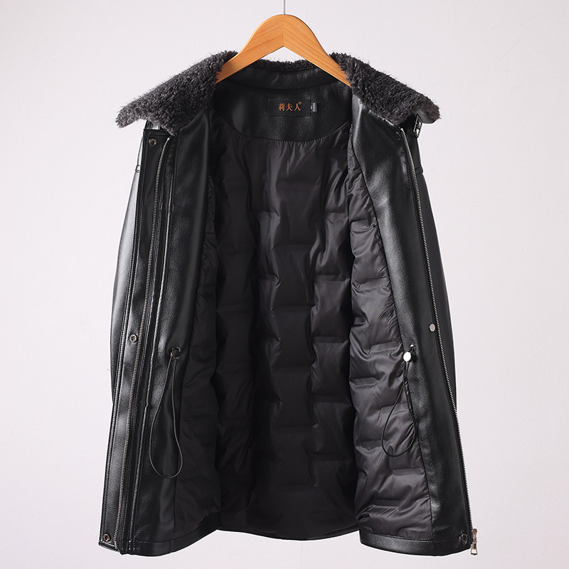 海宁真皮皮衣羽绒服女短款冬装收腰绵羊皮夹克拉贡毛领白鸭绒外套,淘宝优惠券,粉丝福利购,淘宝优惠卷