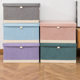 Foldable large household fabric clothes storage box