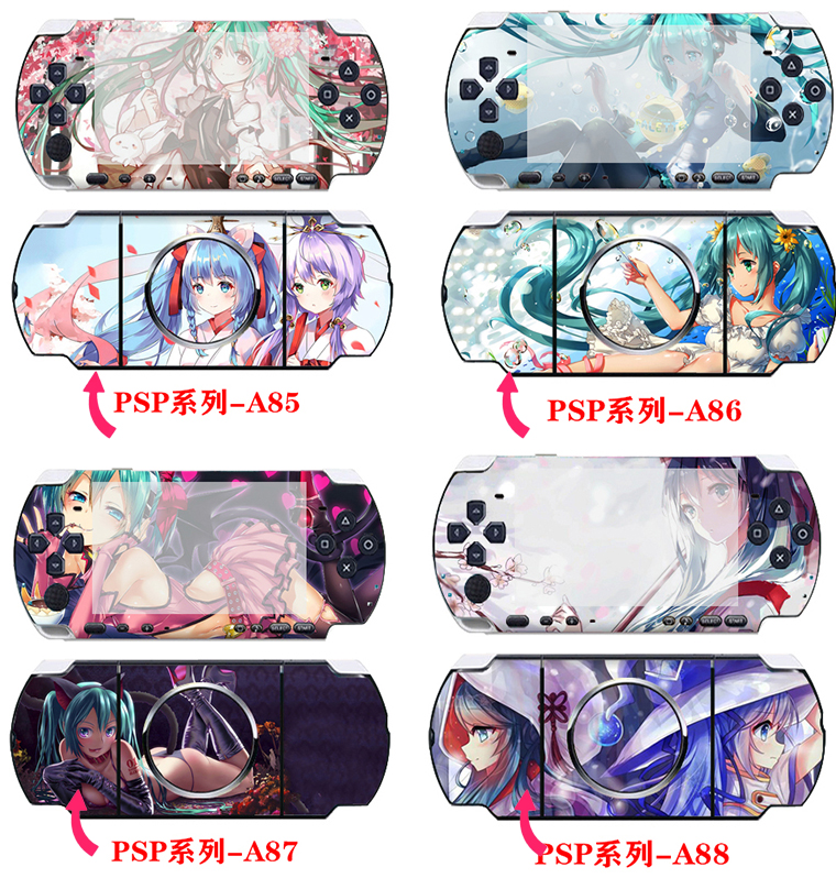 PSP1000/2000/3000痛机贴保护贴初音 七龙珠 火影海贼王 东京食尸 - 图1