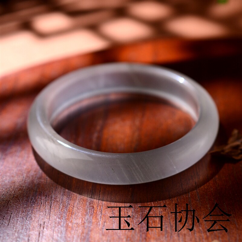 天然金丝玉镯子冰种翡翠手镯女款白月光水沫玉石飘花玻璃种天山翠