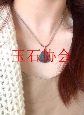 高端新疆老矿和田玉烟紫弥勒佛吊坠青海料原石雕刻笑佛玉毛衣项链