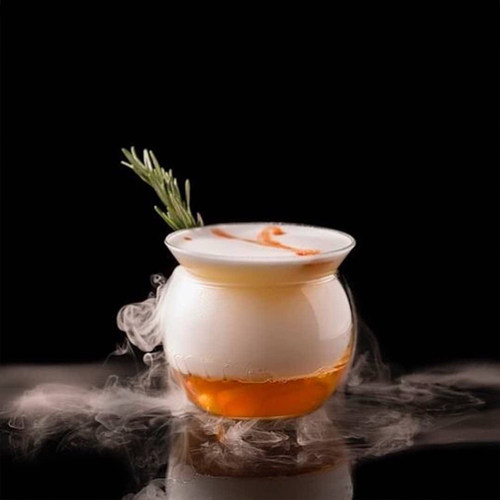 酒吧灵魂马天尼杯分子鸡尾酒杯三角带底座冰镇鸡尾酒杯创意杯 - 图0