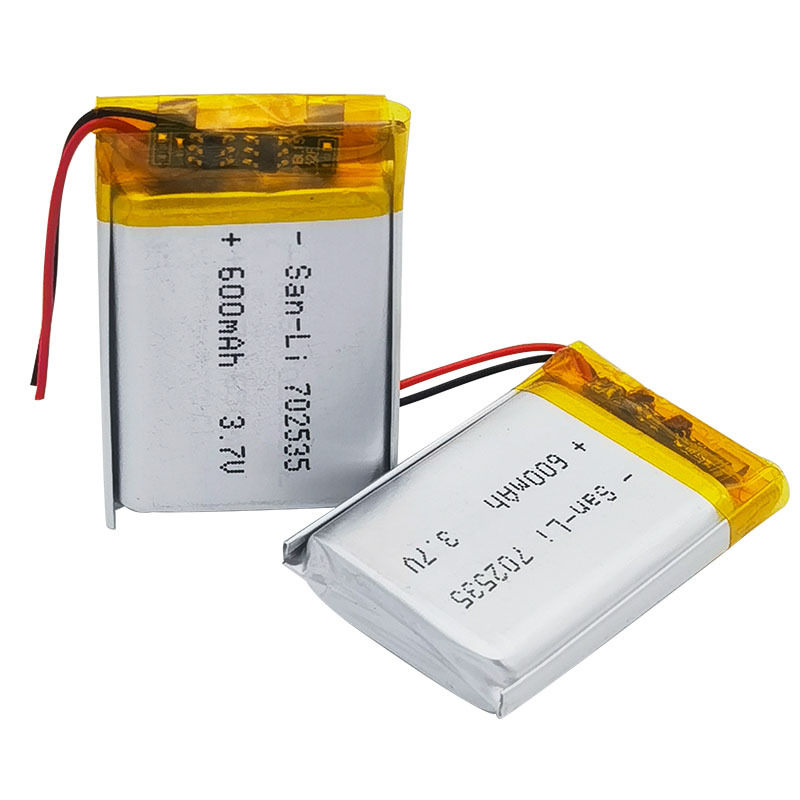702535聚合物锂电池3.7v600mAh美容仪扫码机LED灯聚合物锂电池KC-图1