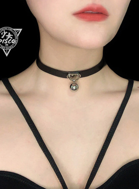 原创项圈少女disco真皮刘恋同款