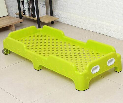 幼儿园床午睡床塑料床单人专用托管午休叠叠宝宝早教中心儿童小床 - 图0