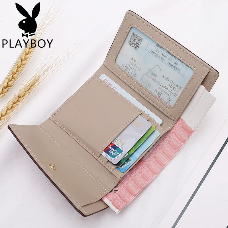 Playboy, короткий кожаный кошелек, стильная держатель для карт, сумка через плечо, 2020
