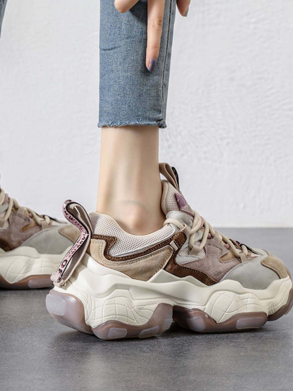 Heartthrob 增高老爹鞋女小众春季新款百搭鞋子女休闲厚底运动鞋,淘宝优惠券,粉丝福利购,淘宝优惠卷