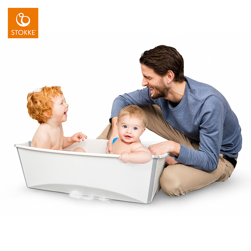 Stokke Flexi Bath折叠式浴盆加大版进口婴幼浴盆不含浴架-图0