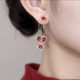 Other Japanese and Korean silver needle women's rhinestone style earrings