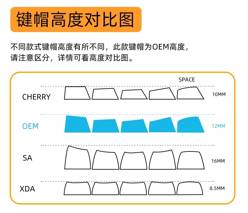 TOGAR镭雕侧刻PBT键帽OEM高度个性彩虹色耐磨键帽87108机械键盘 - 图1