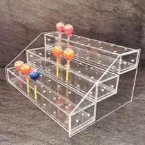 Acrylic Multilayer Ladder Stick Candy Rack Convenience Store Supermarket Rod candy Dessert shelf Lollipop stand