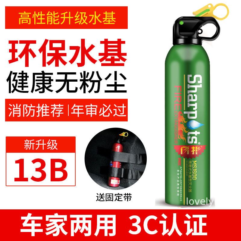 汽车载灭火器车用水基私家车耐高温小型便携3c认证消防器材应急 - 图3