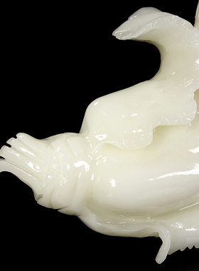 天然阿富汗白玉白菜摆件