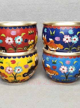 黄铜景泰蓝招财珐琅彩工艺品包邮