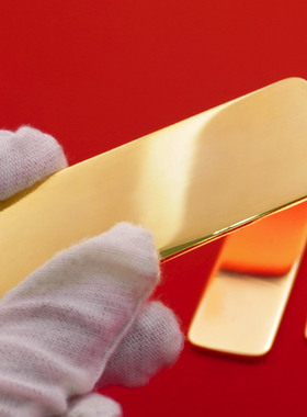 光面金条铜镀金假金条道具摆件